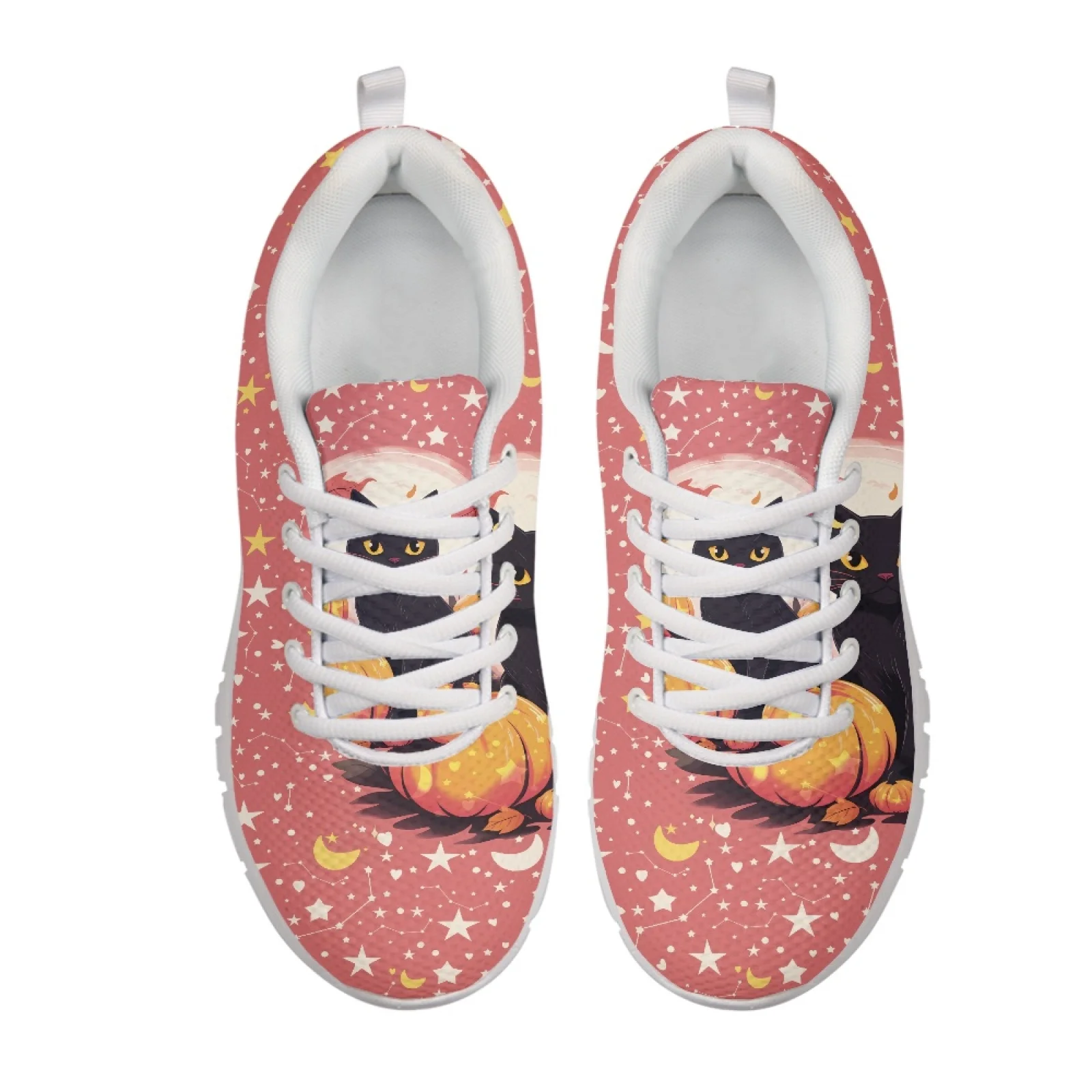 Coloranimal Black cat Soft Walking Shoes for Men Mesh & EVA Sole Running Shoes New Arrival