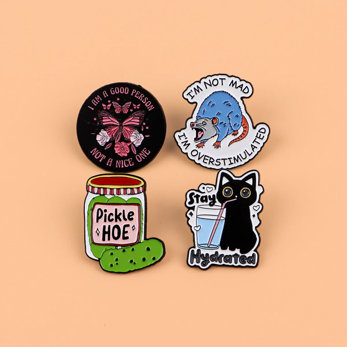 Quote Series Women Men Brooch for Clothes Soft Enamel Pin Cool Lapel Pins for Backpack Metal Badges Jewelry Accessories