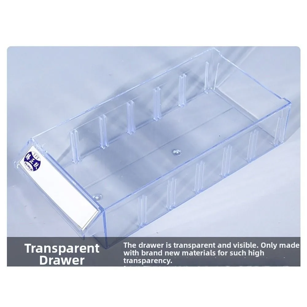 Multicolor Drawer Style Storage Box Hardware Parts Component Screws Tool Storage Case DIY Accessories Plastic Toolbox