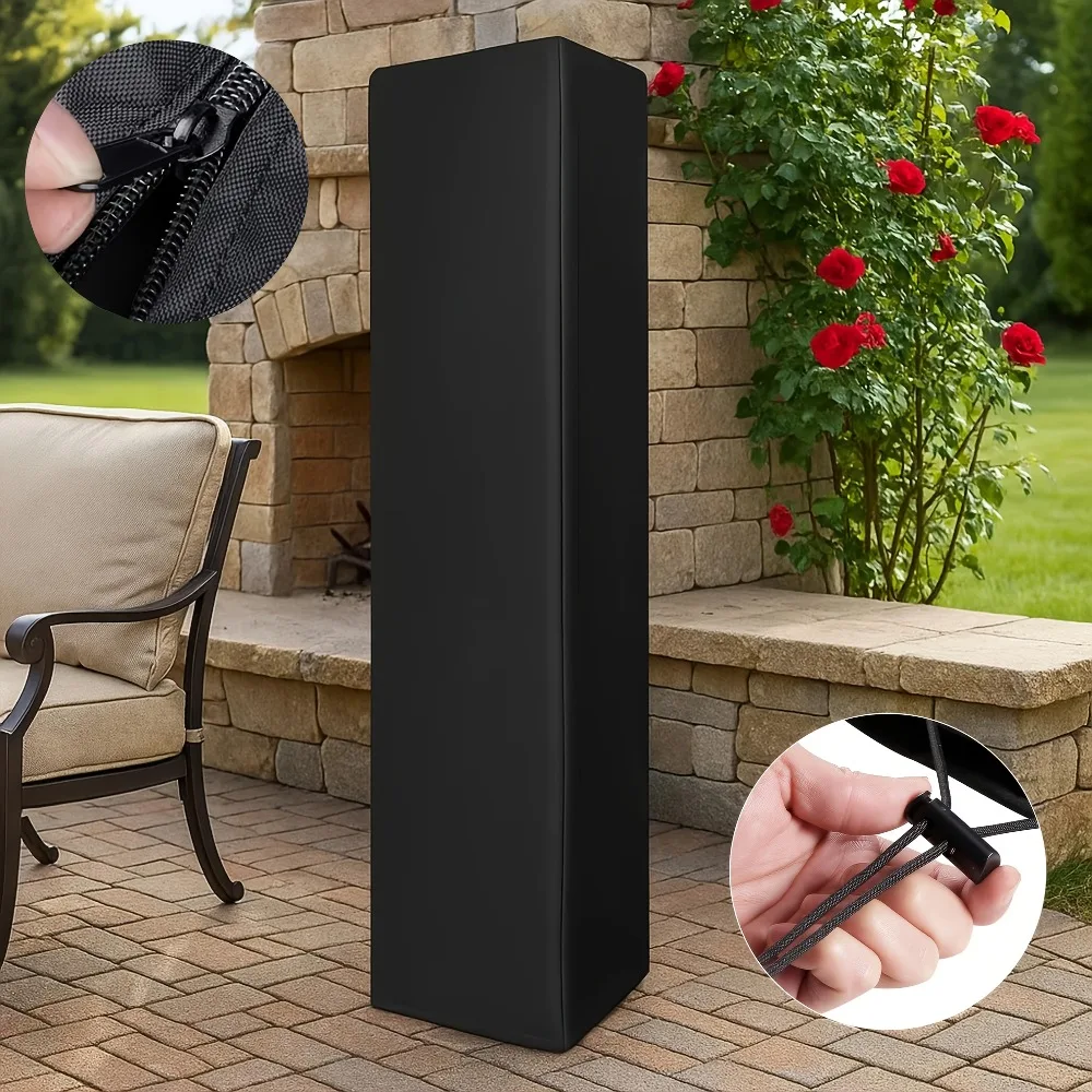 Heater Cover, Yard Heater Cover, Durable Oxford Fabric, Suitable for Most Outdoor Square Patio Heaters.