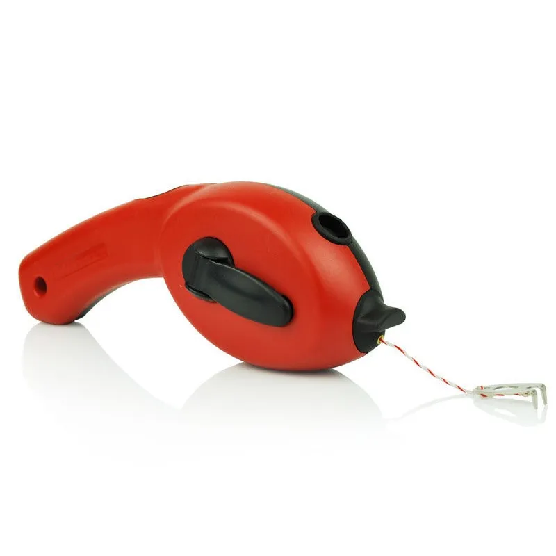 

Professional High Quality Ergonomic Chalk Line 30M Rubber Nose All-in-one Hook end Smooth Rewind Ergonomic Chalk Line