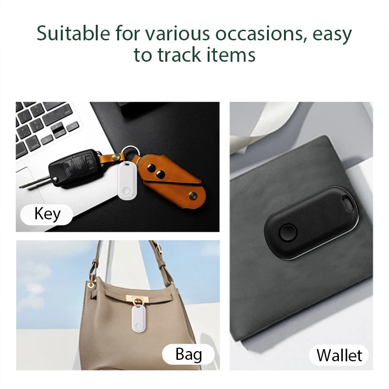 Smart Bluetooth Tracker Works with Apple Find My APP ITag Anti Lost Reminder Device MFI Rated GPS Locator Keys Pet Kids Finder