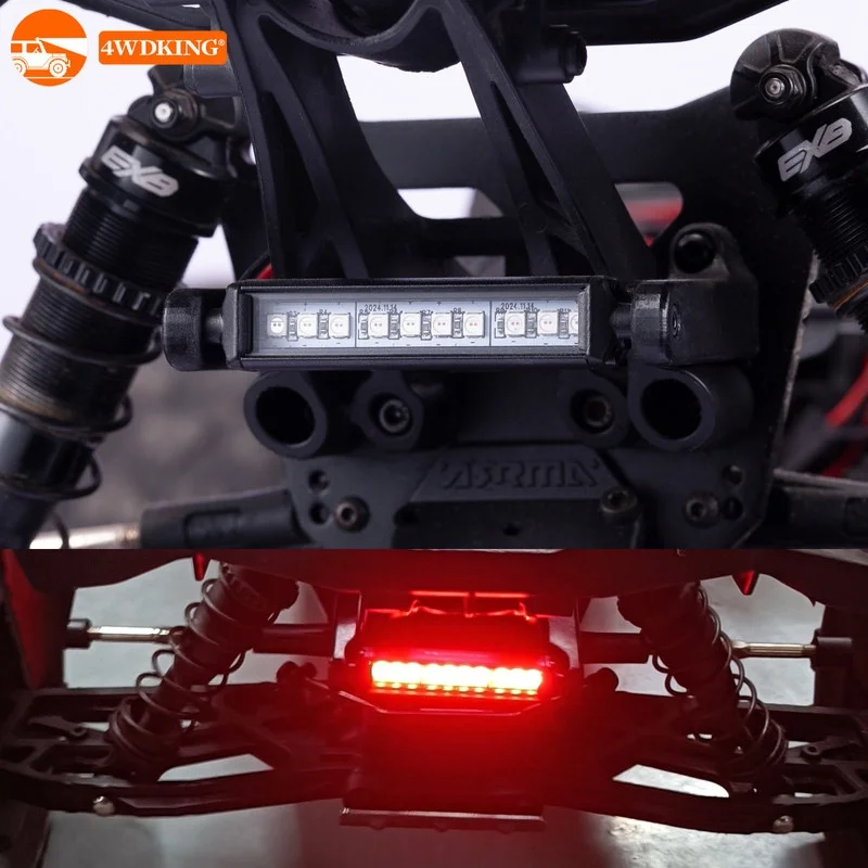ARRMA Kraton 6S Light Kit LED Headlights Taillights Metal Housing for 1/8 RC Truck Upgrade Parts Accessories Offroad