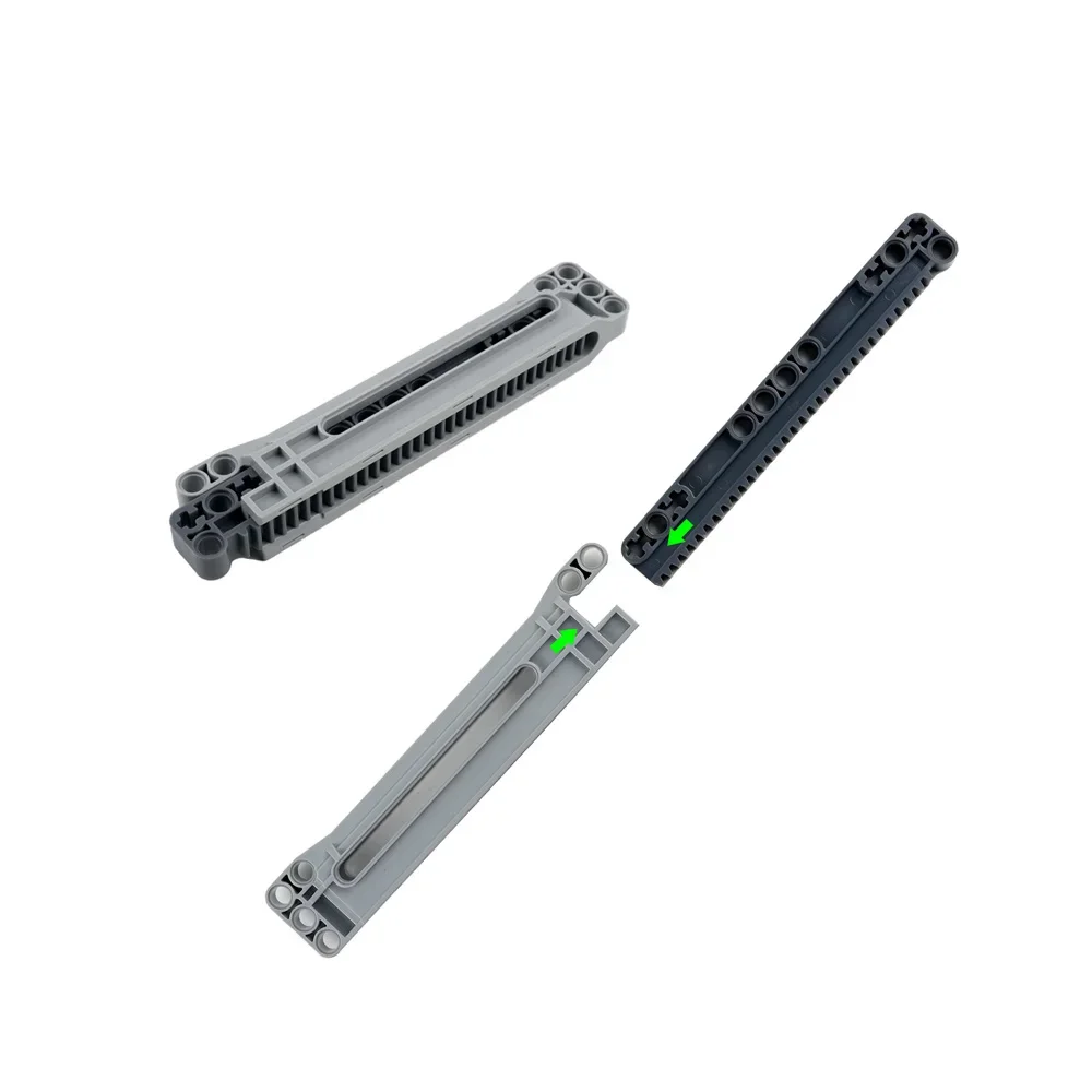 5 Stück/10 Stück 18942 18940 Technik-Bausteine Teile 1x14x2 Rack Strap Chute Montierte Spielzeuge MOC Kleine Bausteine DIY Zubehör