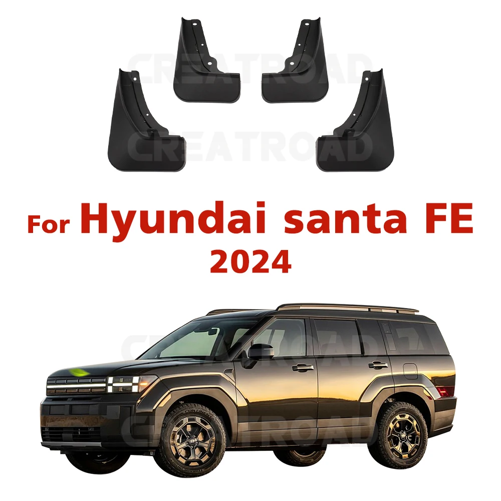 For Hyundai santa FE 2024  Fender Mudguard Mud Flaps Guard Splash Flap Mudguards Car Accessories