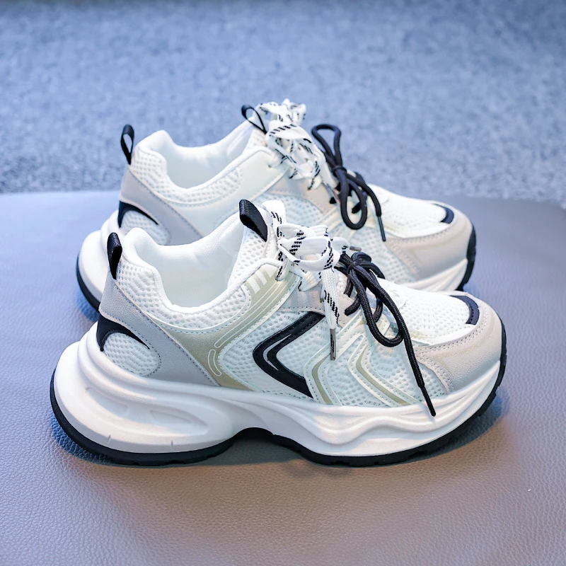 

Shangshi Height Raising Dad Shoes Women 2026 New Women's Spring Popular Soft Soled Mountaineering Thick Soled Casual Shoes