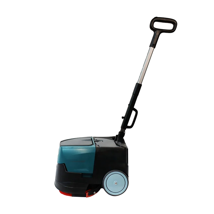 Sino Cleanvac promotional best quality hot selling intelligent electric hand push double discs portable automatic floor scrubber