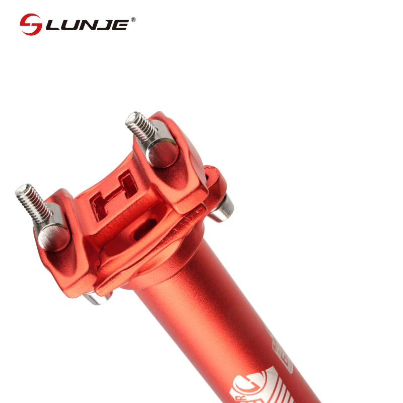 Mountain Bike Seat Tube 27.2/30.9/31.6*400mm Road Bicycle Aluminum Alloy Extended Double Nail Bicycle Seatpost Bike Parts