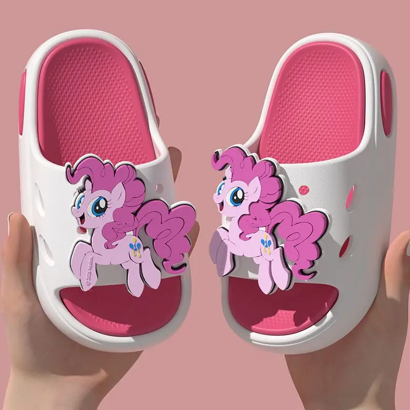 بلدي ليتل المهر الكرتون لطيف الخنصر فطيرة الشفق البريق نادر الصيف النعال المنزل للأطفال الوالدين والطفل الشاطئ الشرائح الوجه يتخبط #1