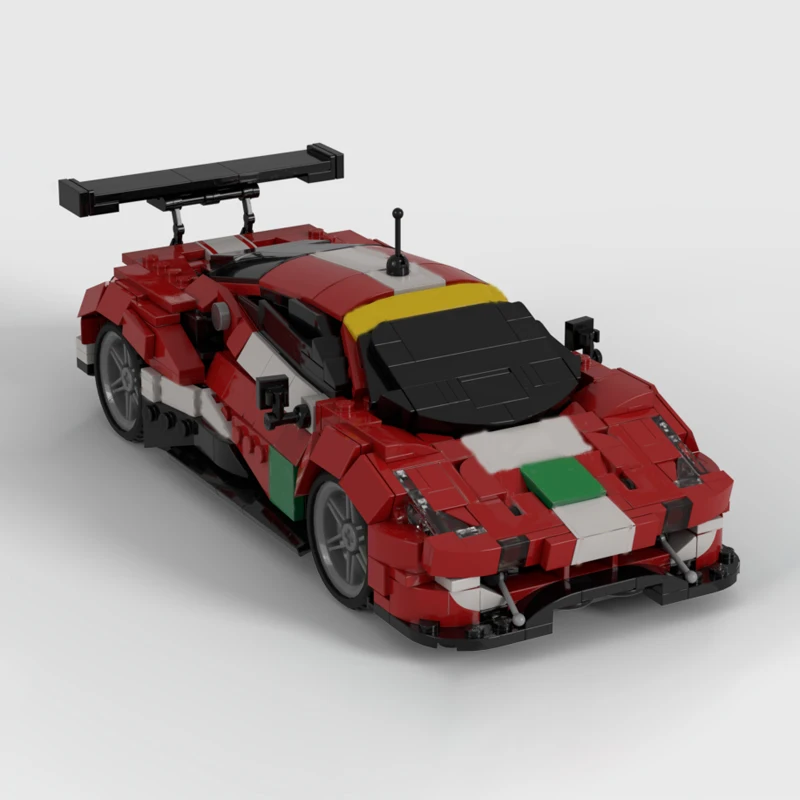 

663pcs MOC Ferrariesd GTE EVO Le Mans Model Team Building Blocks Christmas Gifts Construction Toy Brick Kids Education DIY Idea