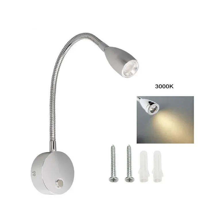 GY DC12V 24V RV dimmbare Leselampe mit Typ C USB-Ladegerät, Touch-Schalter 2 USB-Ladeanschlüsse LED-Licht für Boot, Wohnmobil, Van, Trail 3