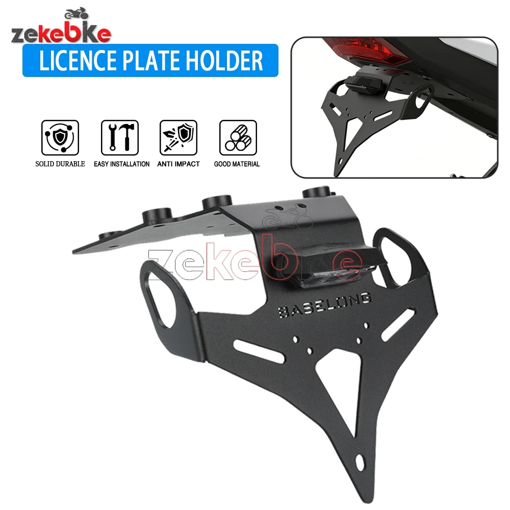 

TENERE 700 WORLD RALLY T7 2019-2026 Motorcycle Accessories Led License plate holder FOR YAMAHA TENERE 700 Rally / WORLD RAID