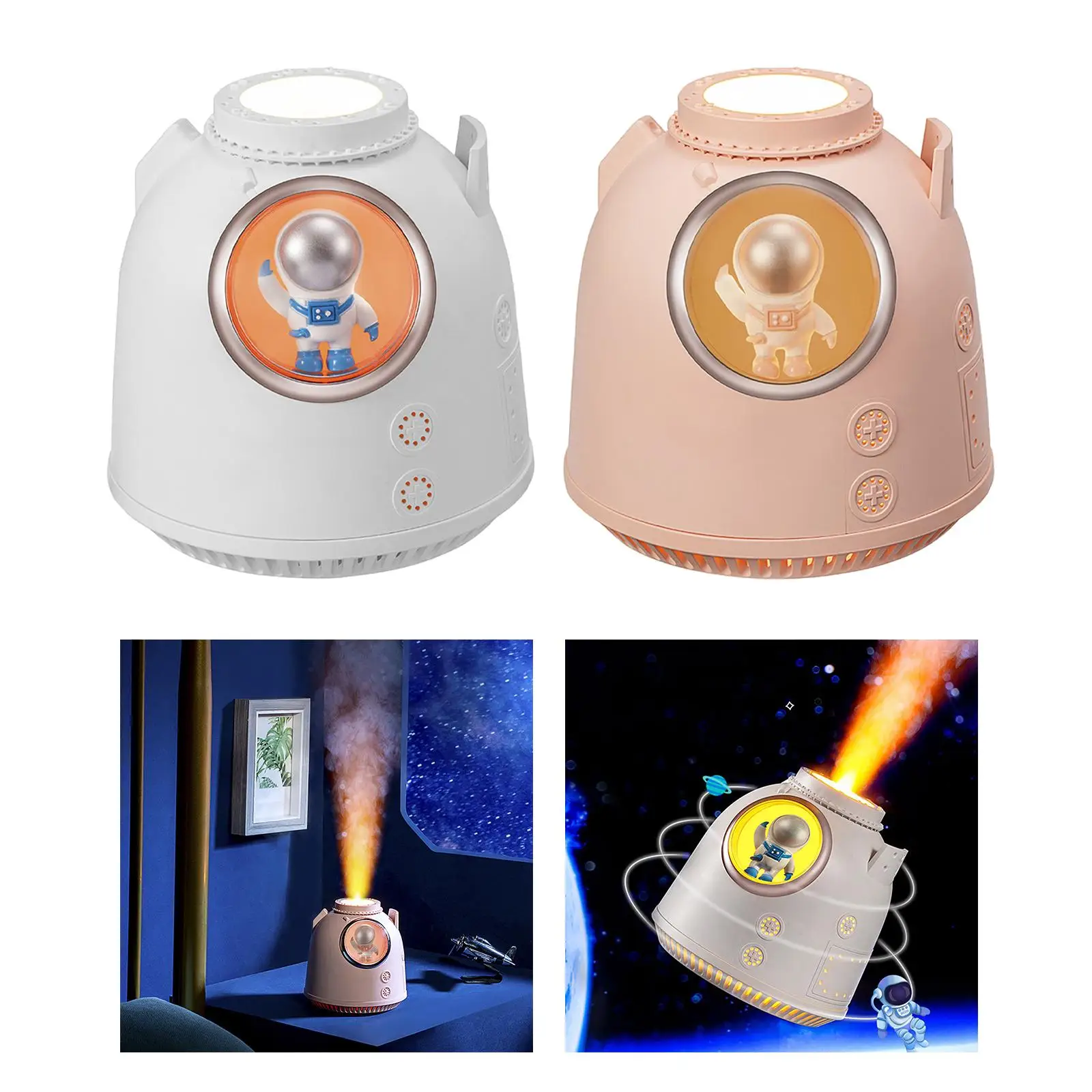 Cool Mist Humidifier Astronaut Figurines for Desktop Home Decoration