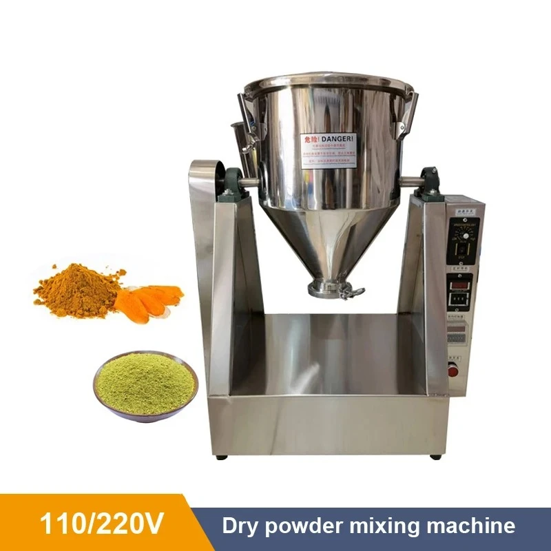 Commercial 110/220V Dry Powder Mixer 3kg 5kg Food Powder Seasoning Gourmet Powder Pharmaceutical Capsule Granule Mixing Machine