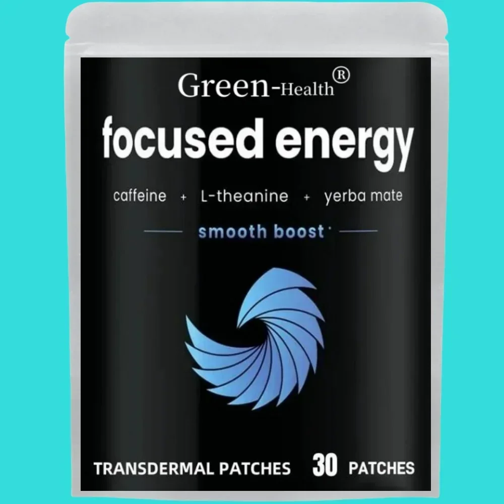 Focused Energy Transdermal Patches with L-Theanine Focus & Performance Brain Booster – One Month Supply