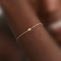 CANNER-Pulseira Pingente De Olho Mau Para Mulheres, Pulseiras De Ouro, Pulseiras, Corrente, Zircônia, S925 Sterling Silver, Jóias Da Moda, Presente, Novo