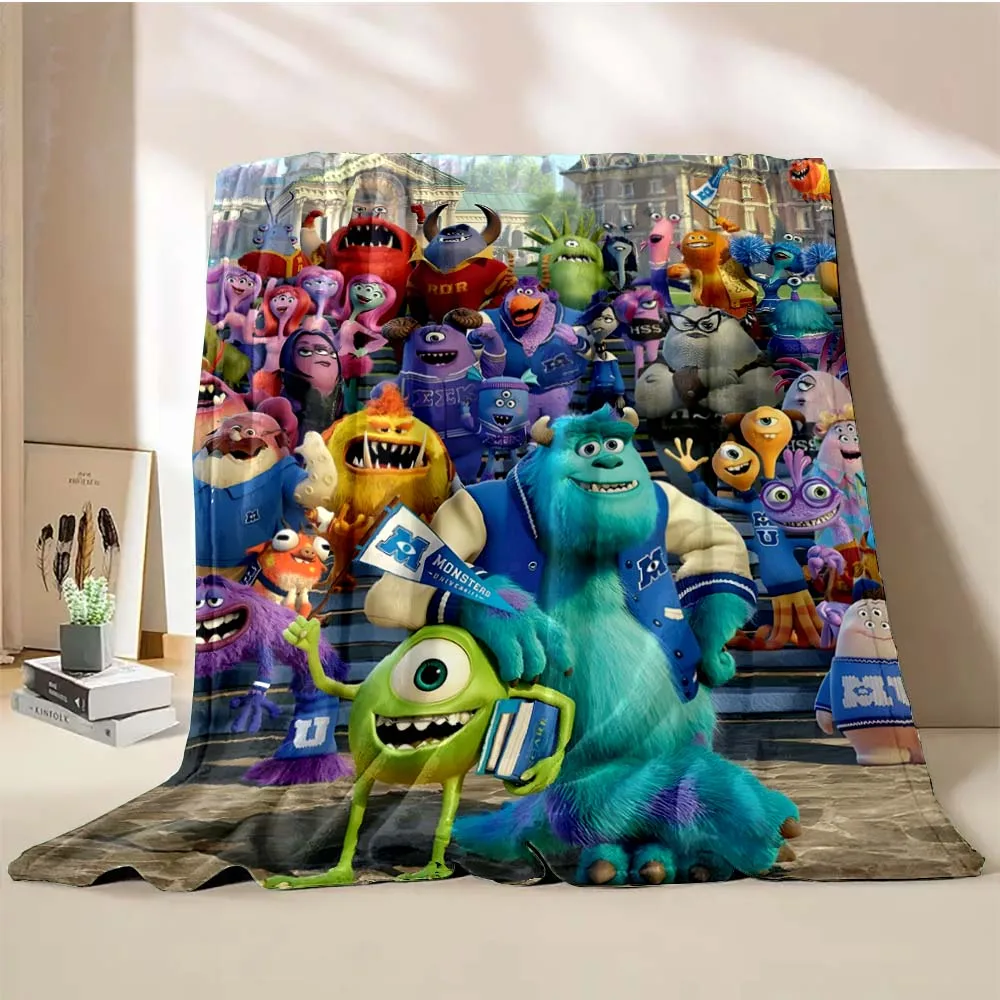 Disney monsters inc cobertor dos desenhos animados quente macio fofo king size lance criança adulto sofá cama quebrar cobertor viagem lance presente