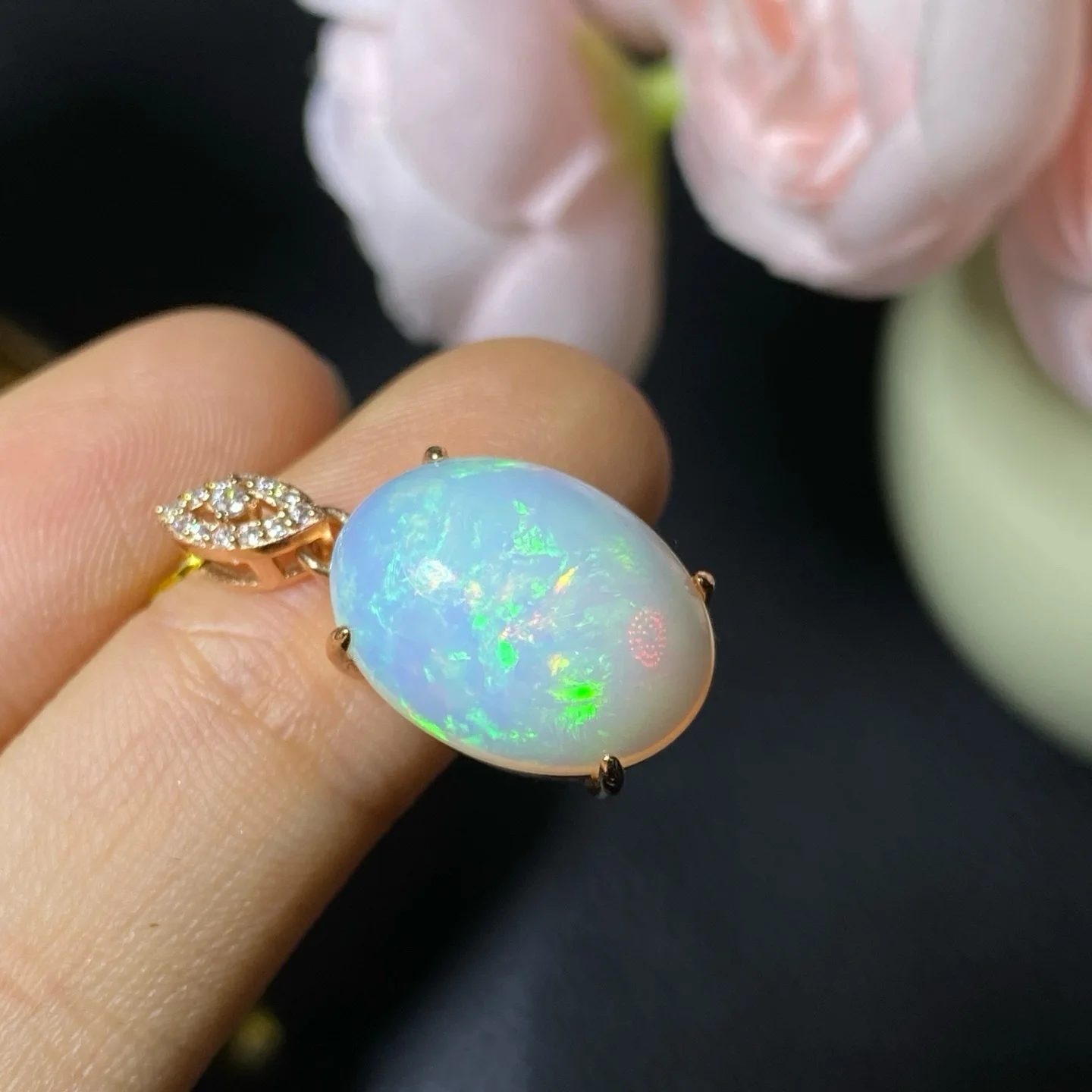 

Ожерелье с подвеской из серебра 925 пробы с покрытием из натурального опала 18 карат, большой драгоценный камень Fire Play 13x18 мм, ювелирные изделия с переливающимся цветом