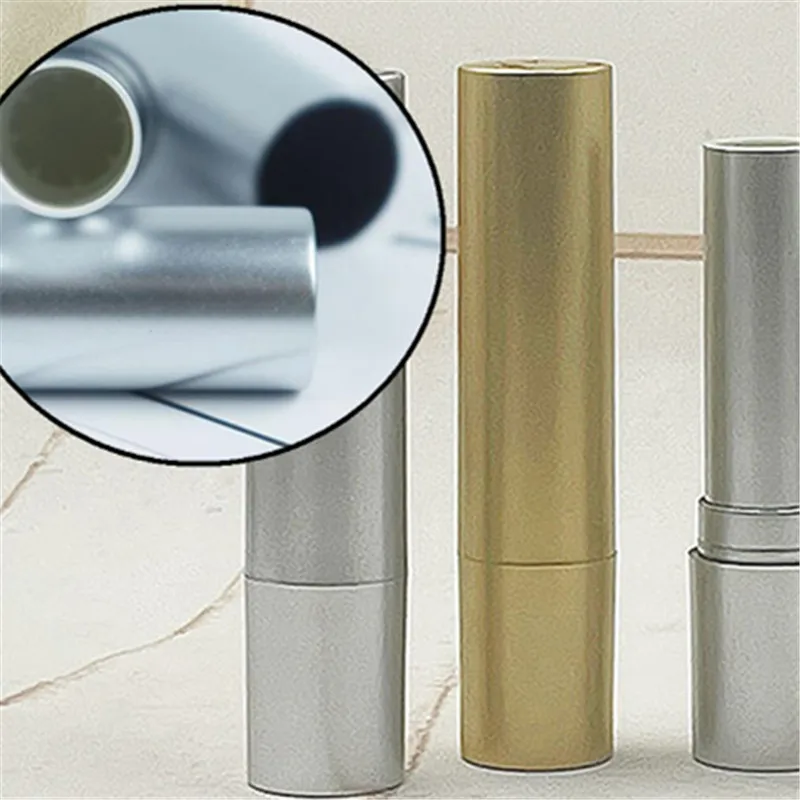 

1Pc Empty 3.5g Matte Silver Gold Lipstick Tube Lip Balm Containers Cosmetic Container Package Stick Lipsticks Bottle Makeup Tool