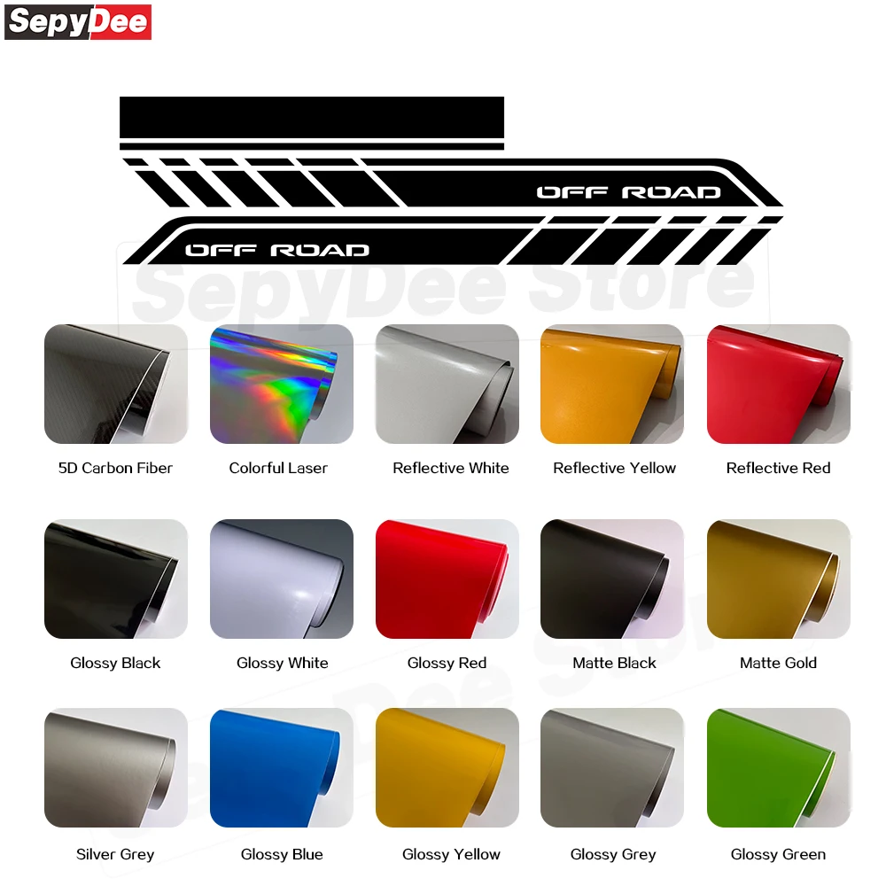 Car Hood Bonnet Door Side Stripes Skirt Sticker for Toyota Tundra Pickup Truck Body Decor Vinyl Decal Car Tuning Accessories