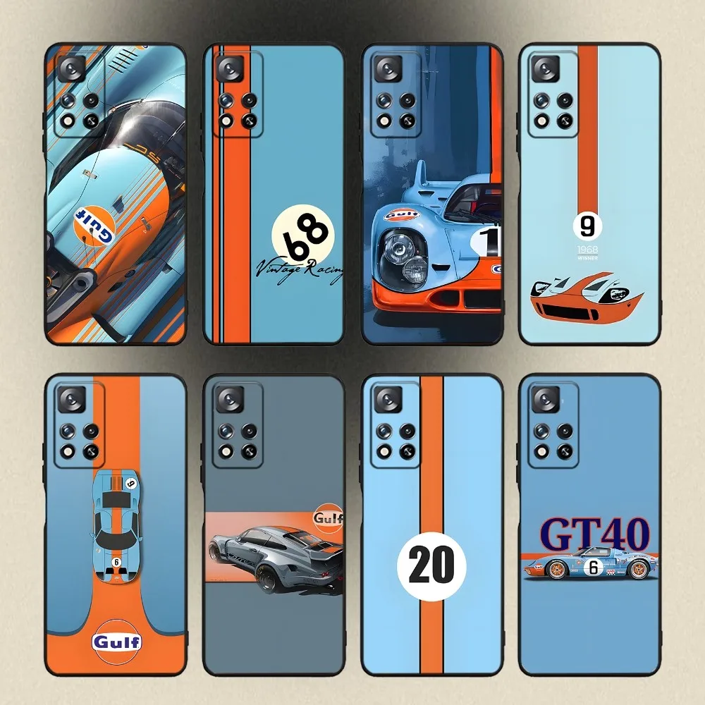 

Star G-Gulf Ra-cing Car Phone Case For Samsung Galaxy A20,A21s,A22,A31,A32,A52,A53,A72,73,A80,A91 Soft Black Cover