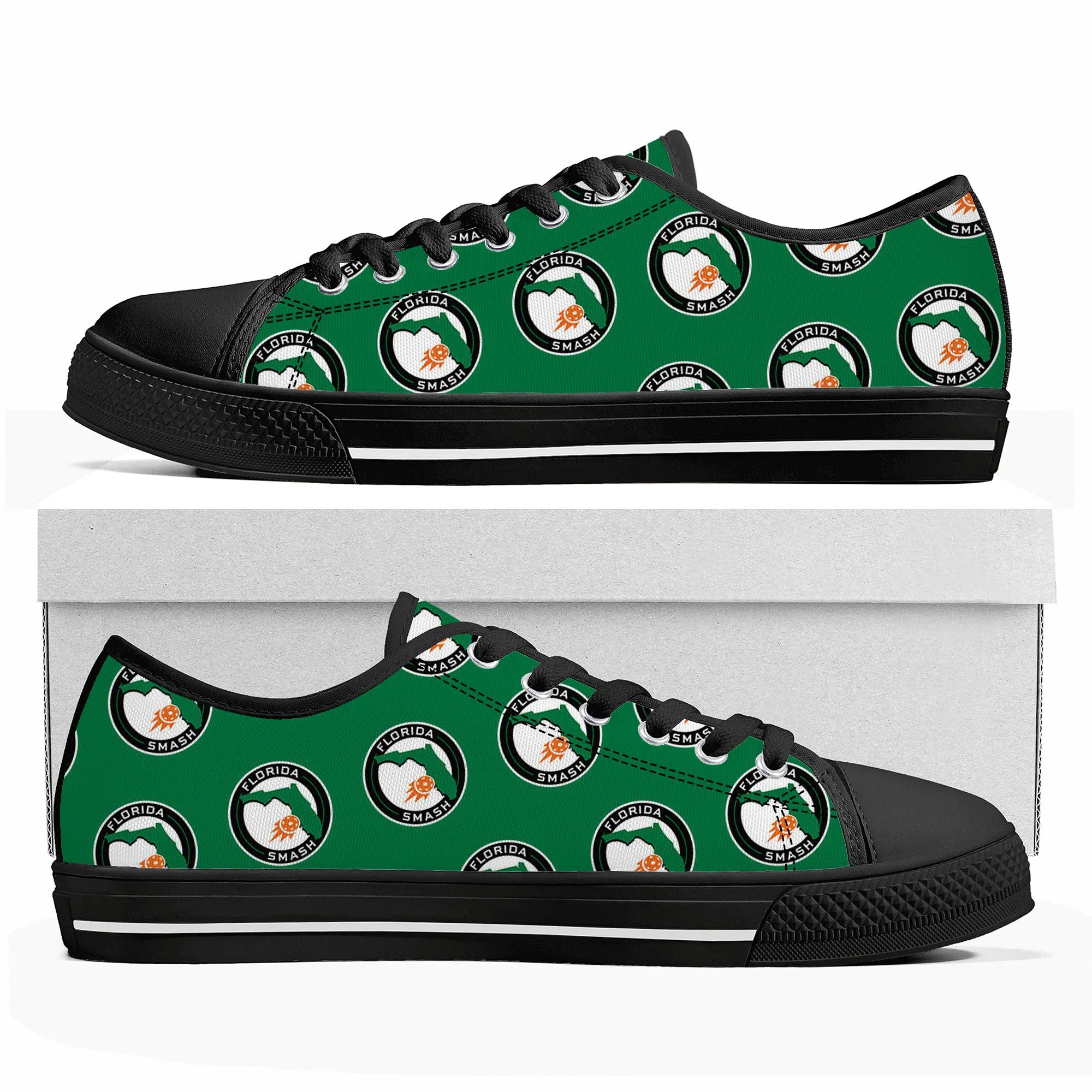 FLORIDA pickleball Low Top Sneakers Mens Womens Teenager Canvas High Quality Sneaker Casual Custom Made Shoes Customize DIY Shoe