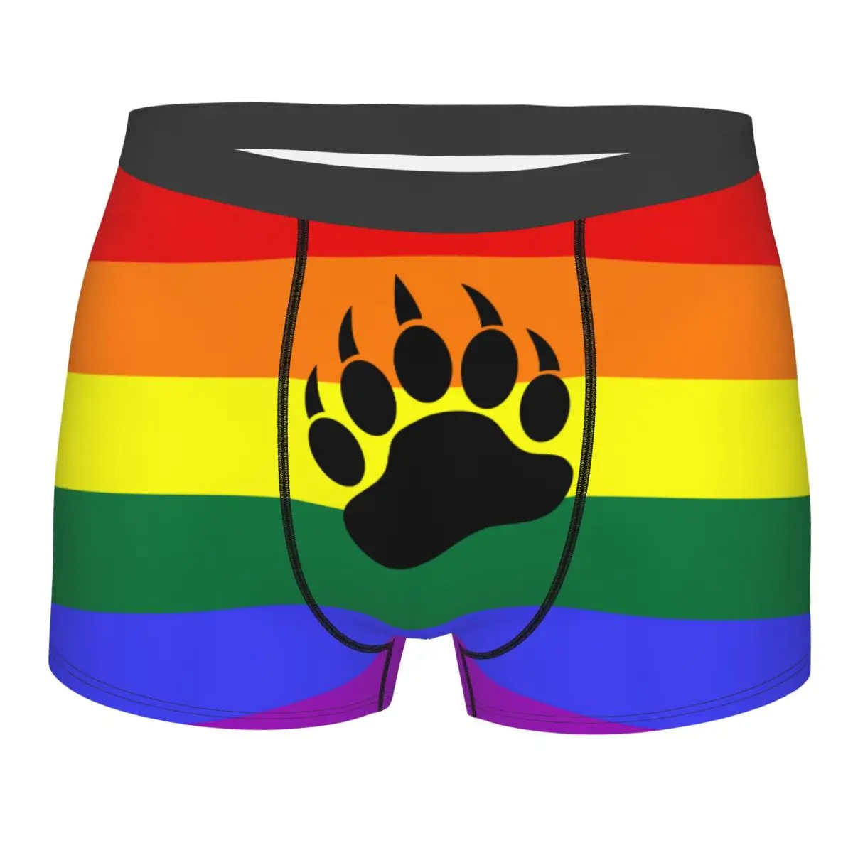

Custom Animal Bear Paw Boxer Shorts For Men 3D Printed Underwear Panties Briefs Soft Underpants