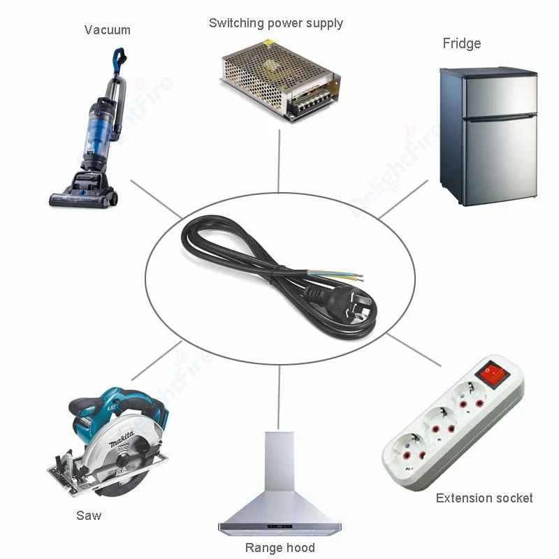 AU australijskie przedłużacz z wtyczką kabel zasilający 3-pinowe przedłużacz 1.5m 5 stóp 1.8m 6 stóp 0, 75 mm2 18 wg do gniazdka elektrycznego