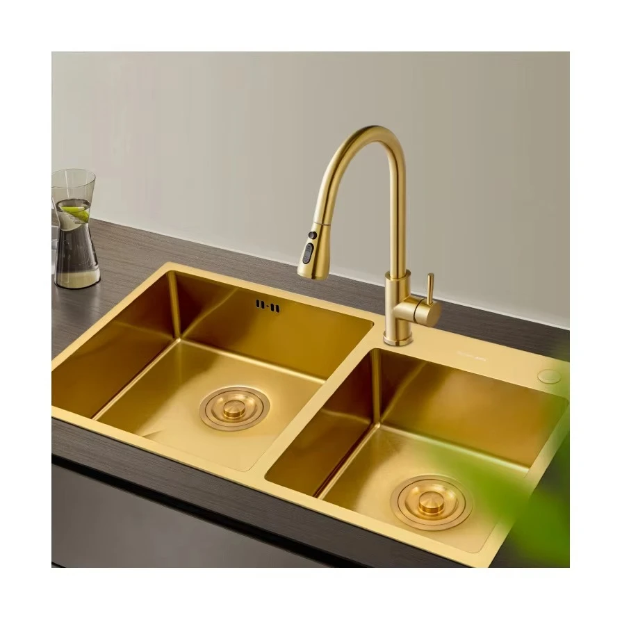VONNIE  Cross Border Dish Washing Basin Kitchen Sink Gold Kitchen Sink Smart Sink Kitchen