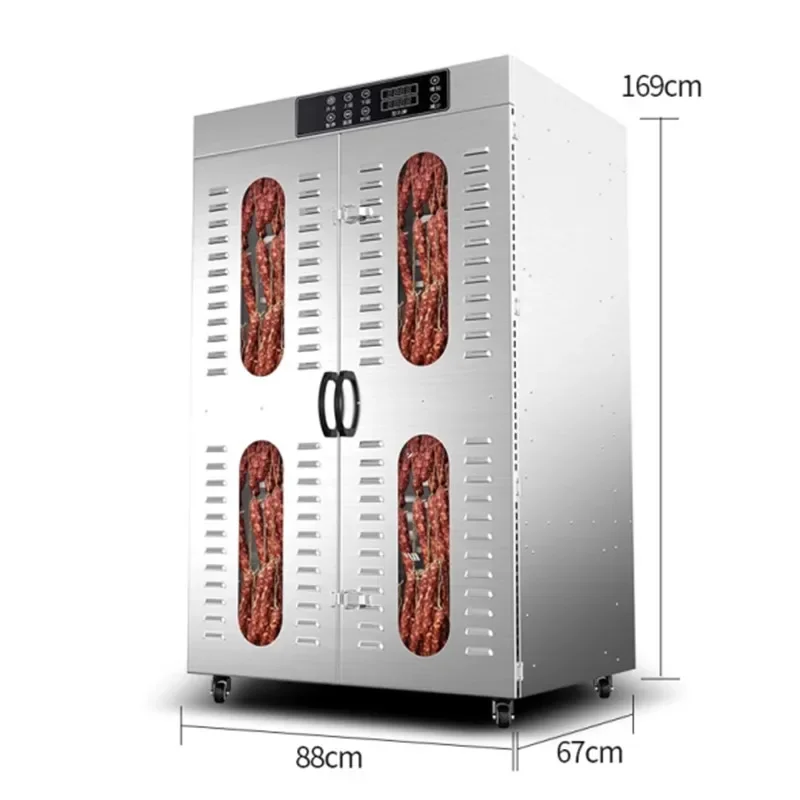Sosis sosis Bacon pengering rasa daging makanan rumah tangga ayam bebek leher ikan daging sapi kering Chassis pengering udara komersial besar