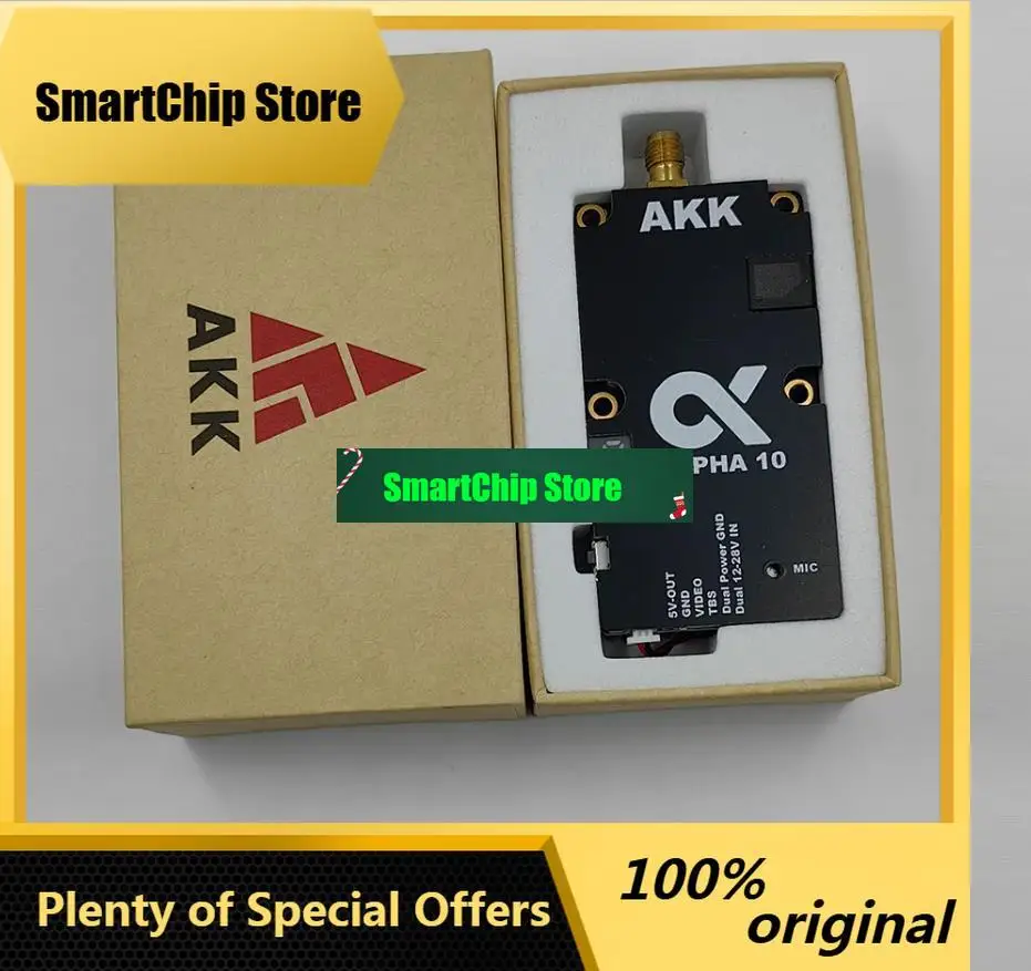 SmCpAKK VTX FPV 10W 5.8G 80CH Adjustable Power Video Transmitter For Long Range RC Airplane FPV Drone RC Parts