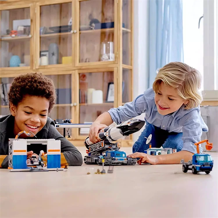 

Third Party Compatible MOC Sets City Series Building Blocks Rocket Loading NASA Transportation Center Children's Toys Gift