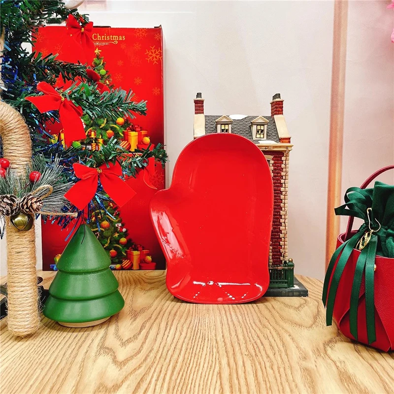 Relief Plate Festive Tableware Furniture & Decoration Tissue holder Noodle Bowl Children Gift Cute Christmas Santa Set Rice Bowl