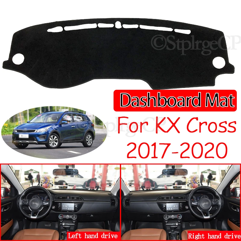 

Anti-Slip Mat Dashboard Cover Pad Sunshade Dashmat Protect Carpet Accessories for KIA KX Cross Rio X-Line 2017 2018 2019 2020
