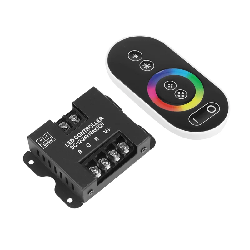 4X 30A Contact RGB RF Remote Control DC 12V 24V 3Channelx10a 360W/720W Controller For LED Strip Light SMD 5050-A74Z