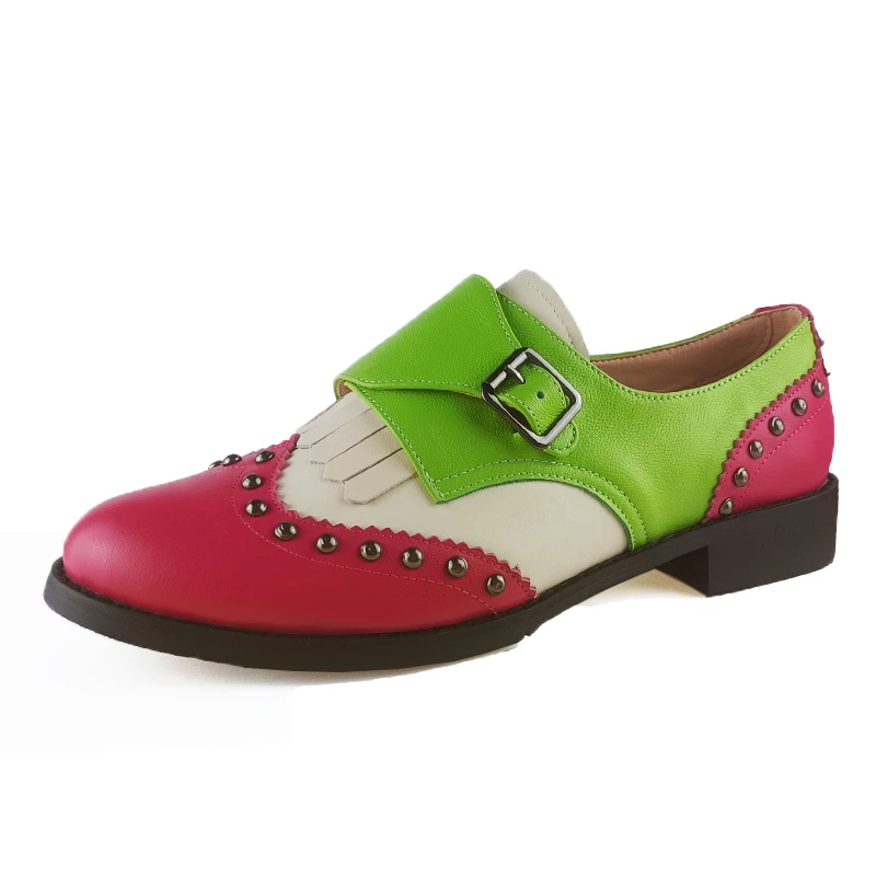 

Women's Leather Summer Platform Sneakers Flat Casual Oxford Shoes Loafers Moccasins Spring Vintage for Woman Trend New