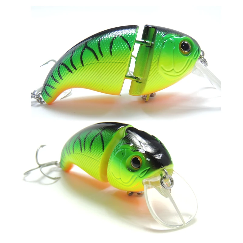 wholesale stock 60mm 13.6g floating shallow crankbait jointed fishing lure floating crank bait hard fishing lure