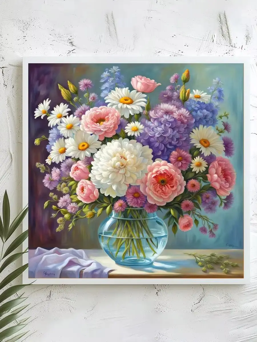1 Stück 40x40 cm/15,74 Zoll, 11Ct/14Ct Kreuzstich-Set, DIY Valentinstagsgeschenk, Stickerei-Set für Festivals, Stadt – Detail 1
