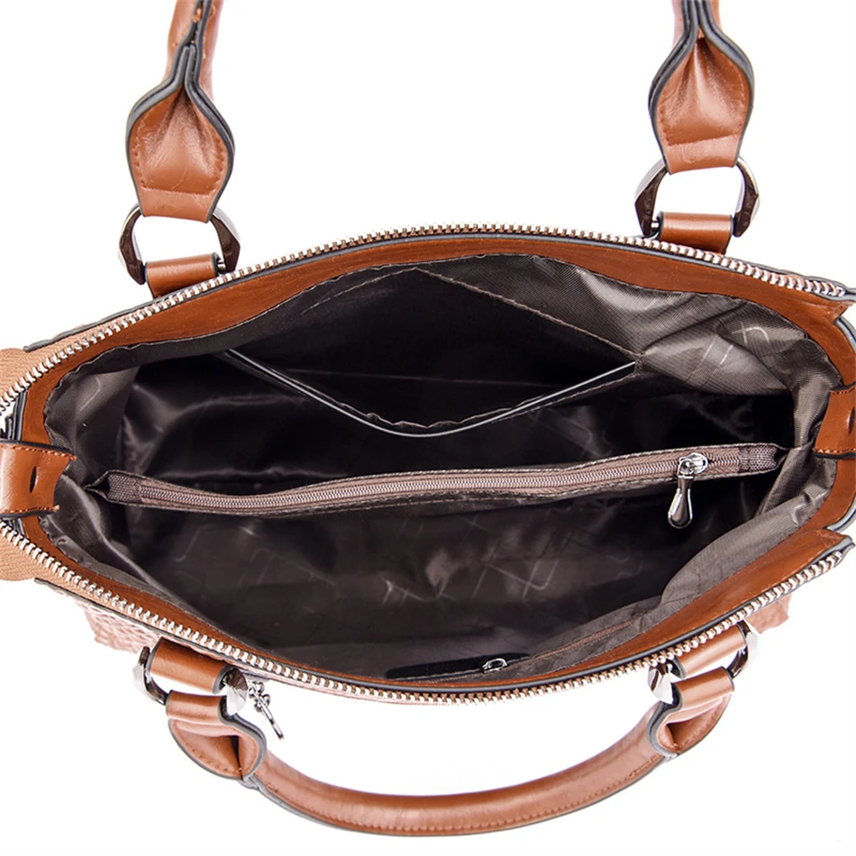 Luxury Designer Handbag Brand High Quality Soft Leather Shoulder Crossbody Bag for Women Bag Large Capacity Leisure Handbag 2026