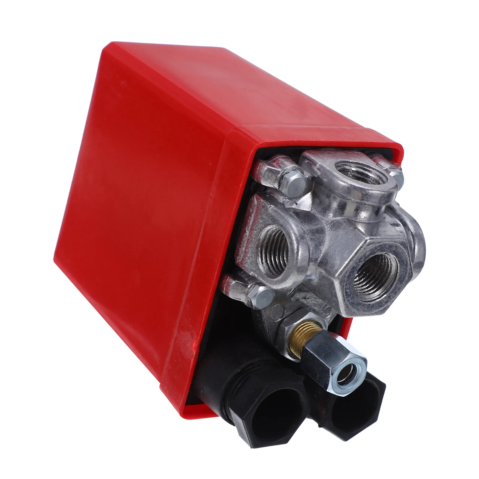 

Air Compressor Pressure Switch Adjustable 4-Port Heavy Duty Control Valve Compressor Pressure Monitoring Industrial Use