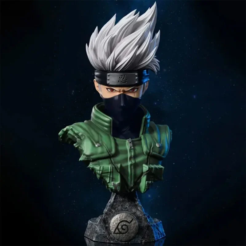 14cm Naruto Head Handmade Model Nine Tailed Coat Wave Feng Shui Gate Vortex Six Paths Naruto Kakashi Kai Chest Handmade