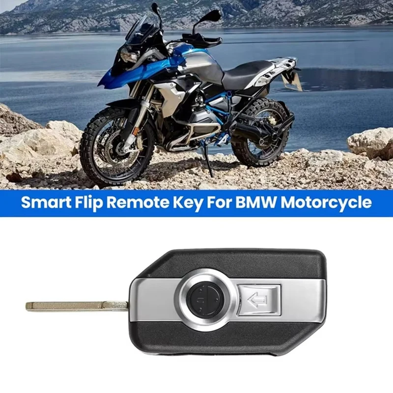 

XSBM90GL XM38 Motorcycle Smart Flip Remote Key Shell For BMW Withnot 8A Chip