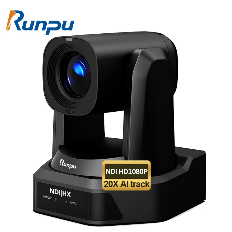 Runpu E20N  20X Optical zoom 1080p60 hd video conference PTZ POE ip camera support NDI with HDMI