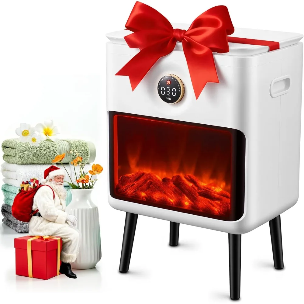 

US Shipping 3D Flame Screen Towel Warmer 22L Large Luxury Bathroom Heated Towel Warmer Bucket for Towels Bathrobes Blankets