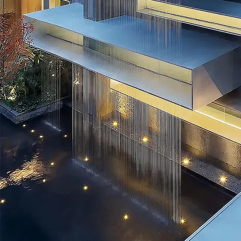 Unique Design Water Curtain Wall Decoration Garden Rain Curtain Fountain and Waterfalls