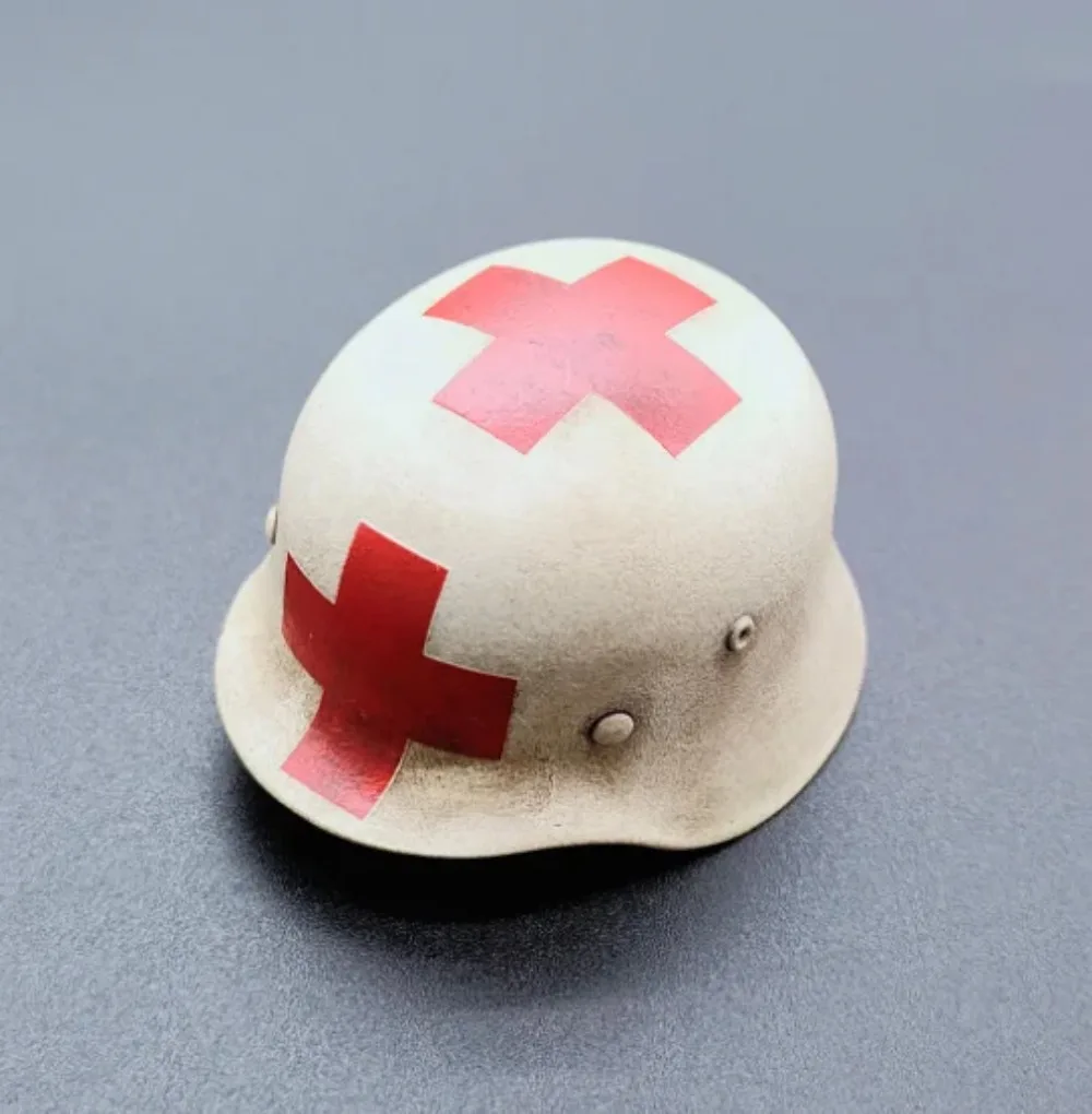 DID D80183 1/6 مقياس خوذة الجندي نموذج لجنود الطب في الحرب العالمية الثانية مقاس 12 بوصة #3