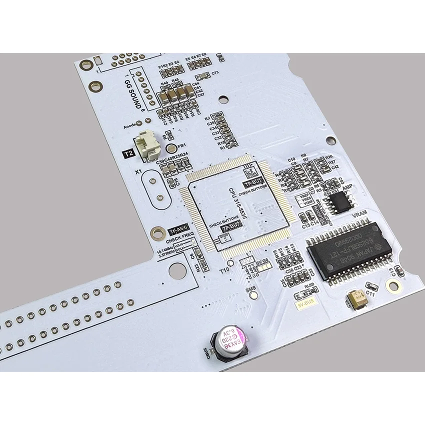 Black /White Gold-Plated SMT Main Board for SEGA GAME GEAR GG Console RGB Lighting Replacement Main Board Accessories