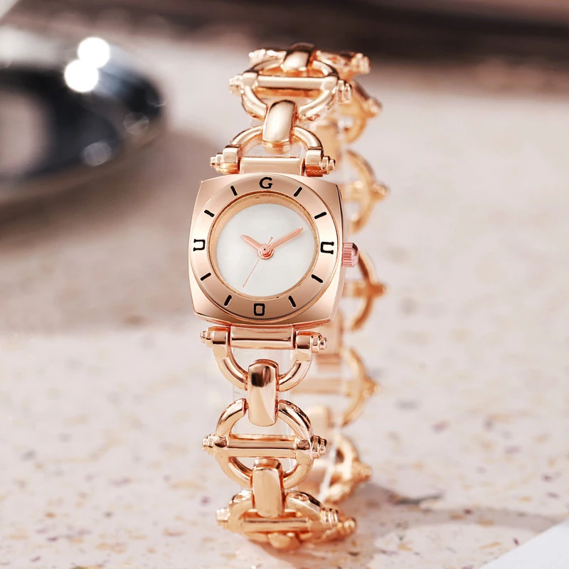 MAYZHISU Light Luxury Women Watches Lady Quartz Gold Wristwatches Stainless Steel Waterproof Female Clock Girl Bracelet Simple