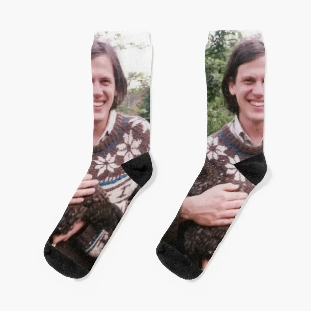 

Jeff Mangum and a chicken Socks winter thermal Toe sports with print japanese fashion Socks For Women Men's