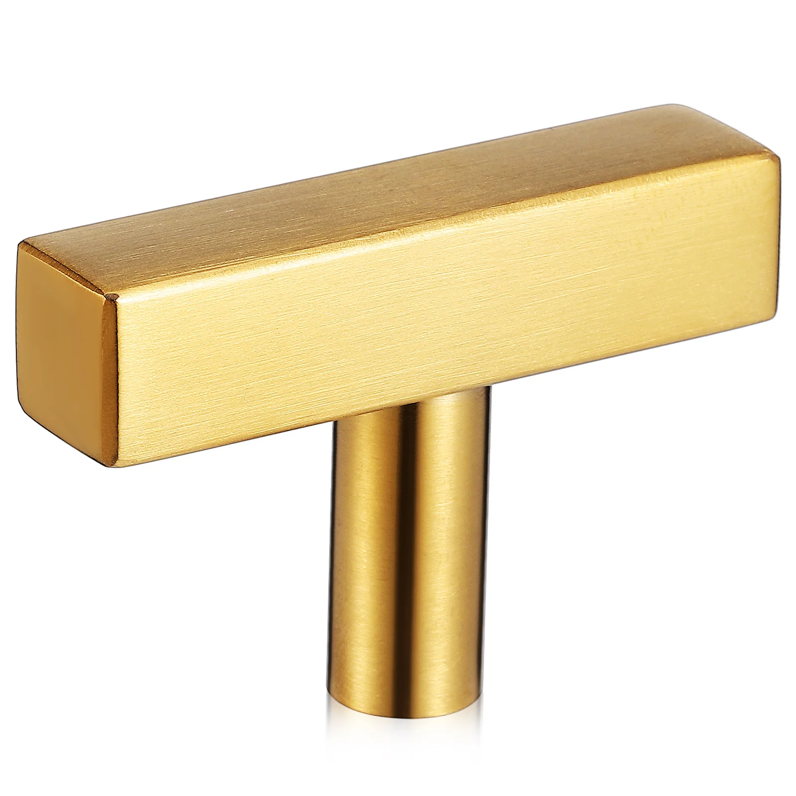 

Elegant Cabinet Handles Stainless Steel Knobs for Drawers T-Shape Comfort Grip Kitchen Furniture Hardware Modern Gold